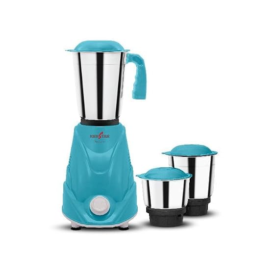 Kenstar Mixtor 500W Mixer Grinder with 3 Stainless Steel Jars – Power Plus Hybrid Motor