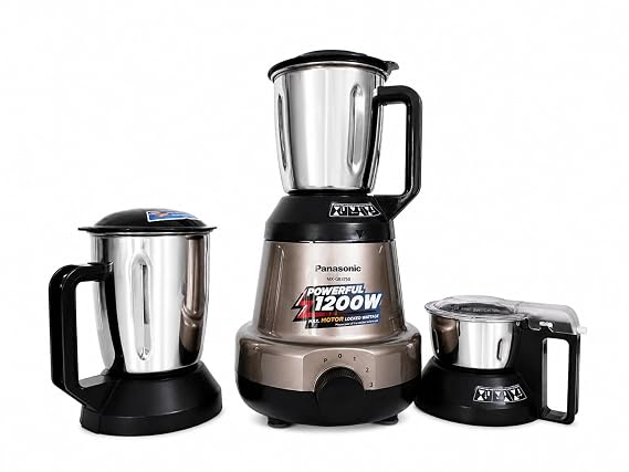 Panasonic MX-GE3750 Mixer Grinder with 2 Durable Jars – Powerful Kitchen Appliance 900Whatt and 1200Whatt
