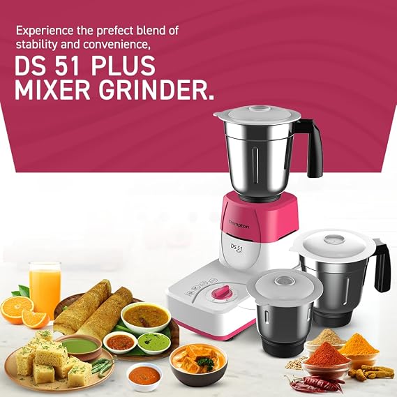 Crompton DS51 Plus Mixer Grinder with Powertron Motor