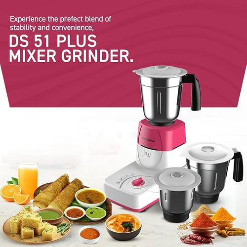 Crompton DS51 Plus Mixer Grinder with Powertron Motor