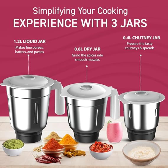 Crompton DS51 Plus Mixer Grinder with Powertron Motor