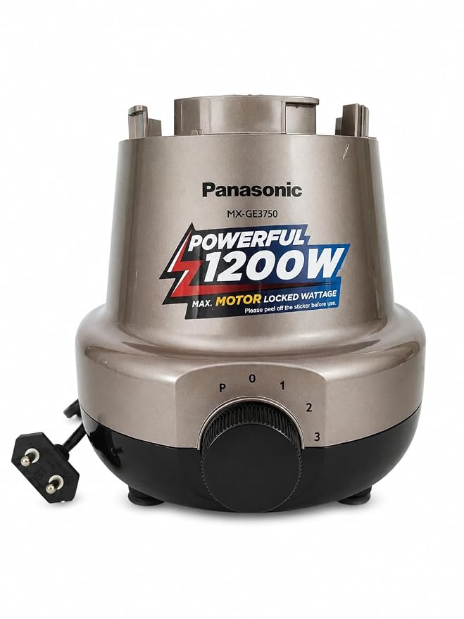 Panasonic MX-GE3750 Mixer Grinder with 2 Durable Jars – Powerful Kitchen Appliance 900Whatt and 1200Whatt