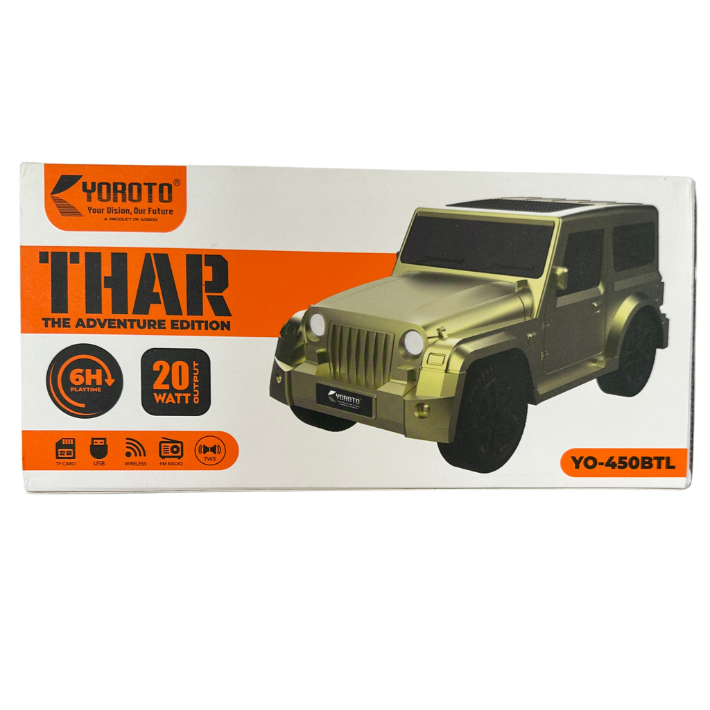 YOROTO THAR Adventure Edition Portable Wireless Bluetooth Speaker (20W, YO-450BTL)