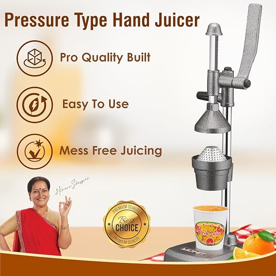 Mohit Pressure-Type Hand Juicer – Manual Fruit Juice Extractor