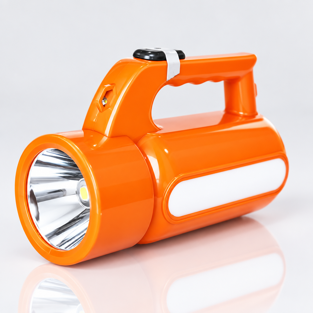 Glowbeam Sainik Rechargeable Torch with Reverse Mobile Charging & USB Port With 1.km Torch Range