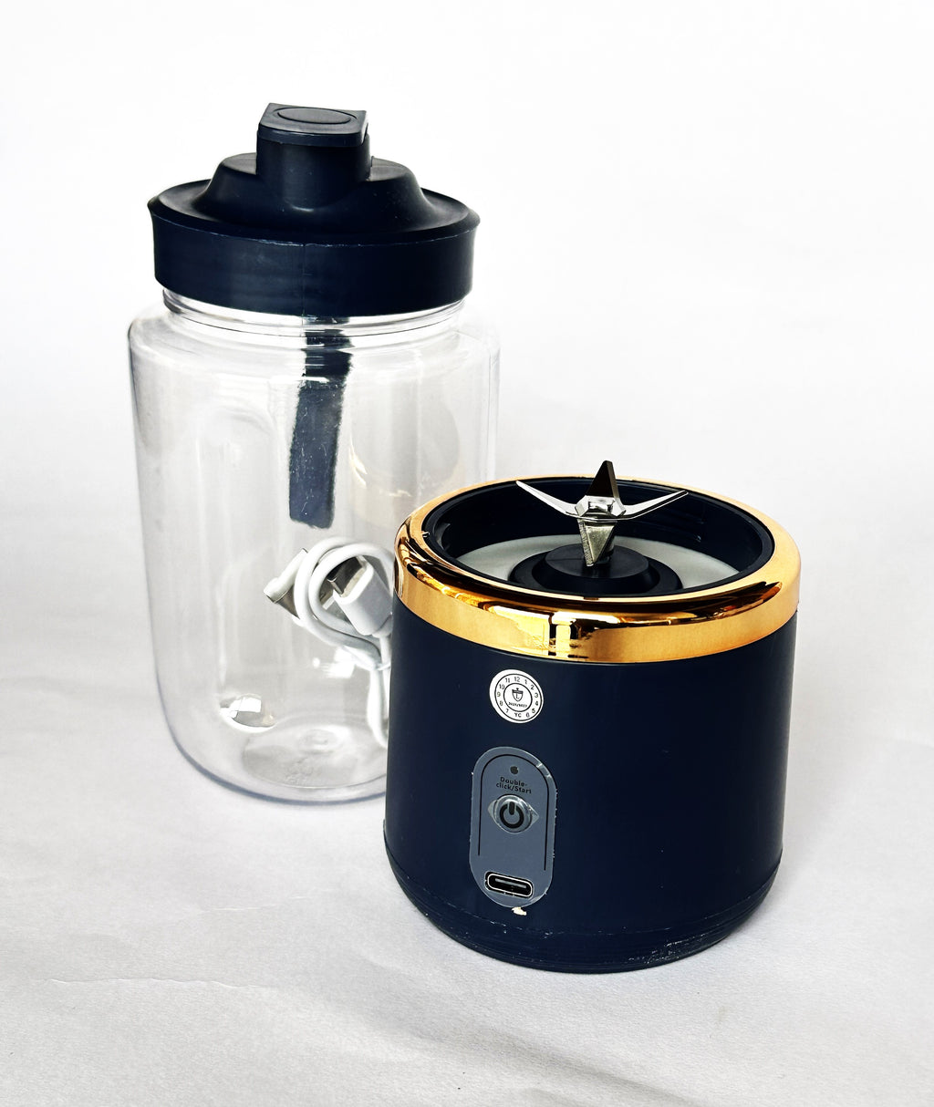 Portable Mini Juicer 400ml × 2 – Multi-Function Rechargeable Blender Cup