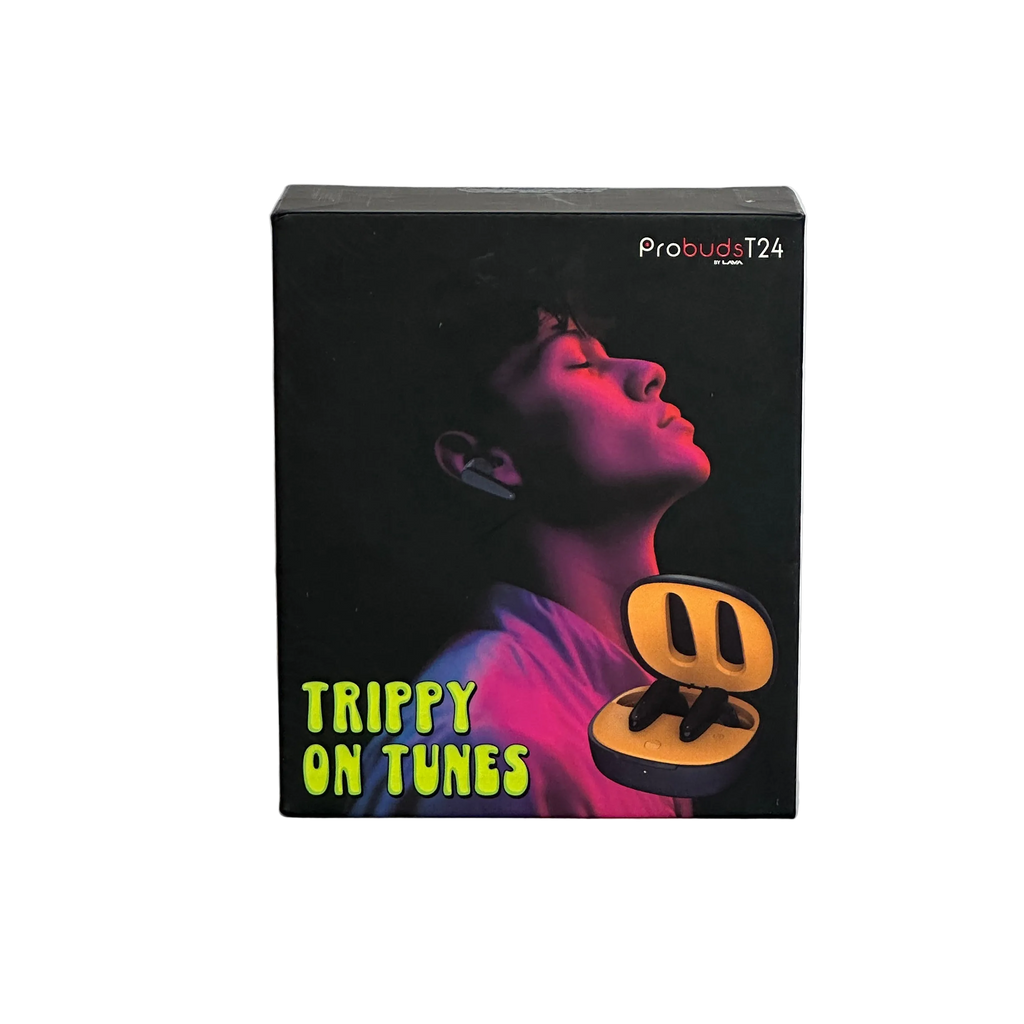 Lava Probuds T24 Wireless Earbuds – Yellow & Black Edition ("Trippy On Tunes")