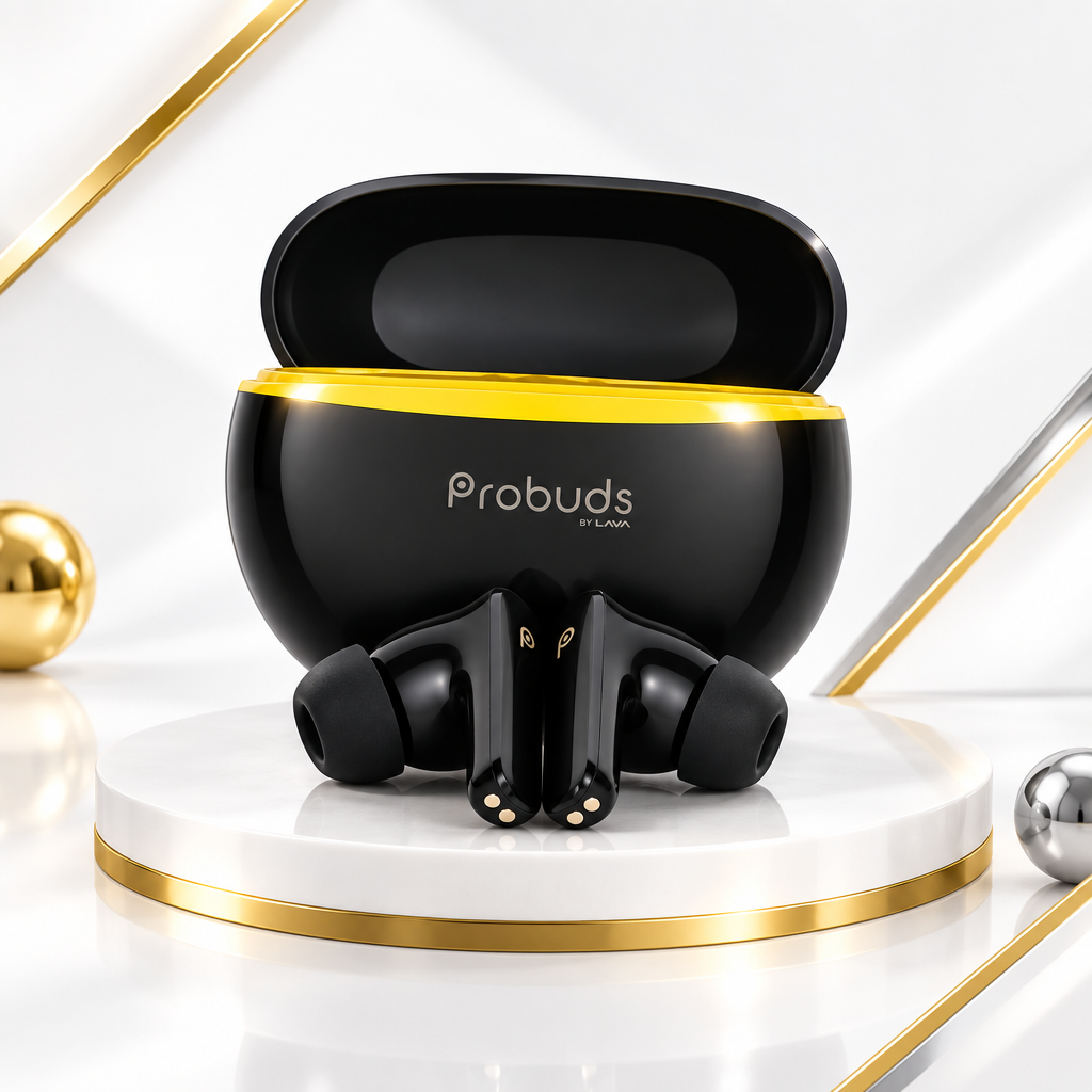 Lava Probuds T12 True Wireless Earbuds with ENC, 35H Playtime & 35ms Low Latency