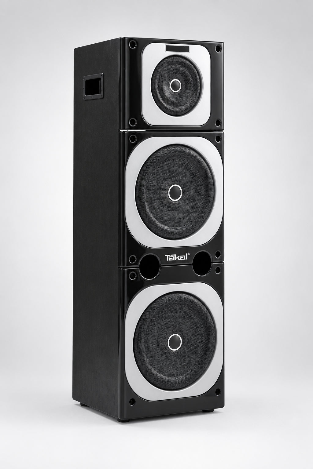 Takai Premium Sound System Tower Speaker with Inbuilt Amplifier & Dual Bass Drivers