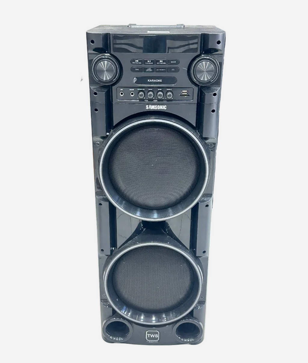 Samsonic Portable Karaoke Party Speaker with Dual Woofers