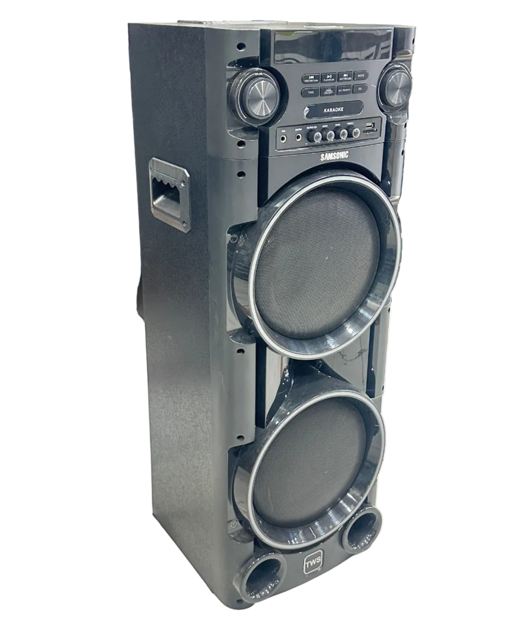 Samsonic Portable Karaoke Party Speaker with Dual Woofers