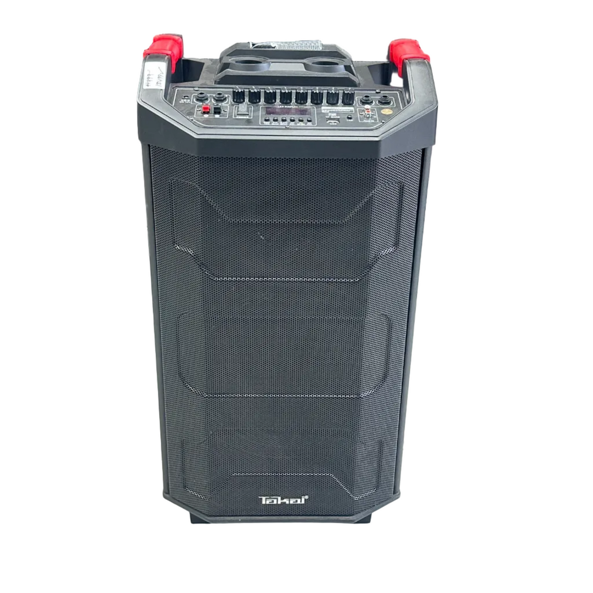 Takai TKI-127 Professional Portable Party Trolley Speaker with 12" Woofer, Dual Guitar Inputs & Dual UHF Mics