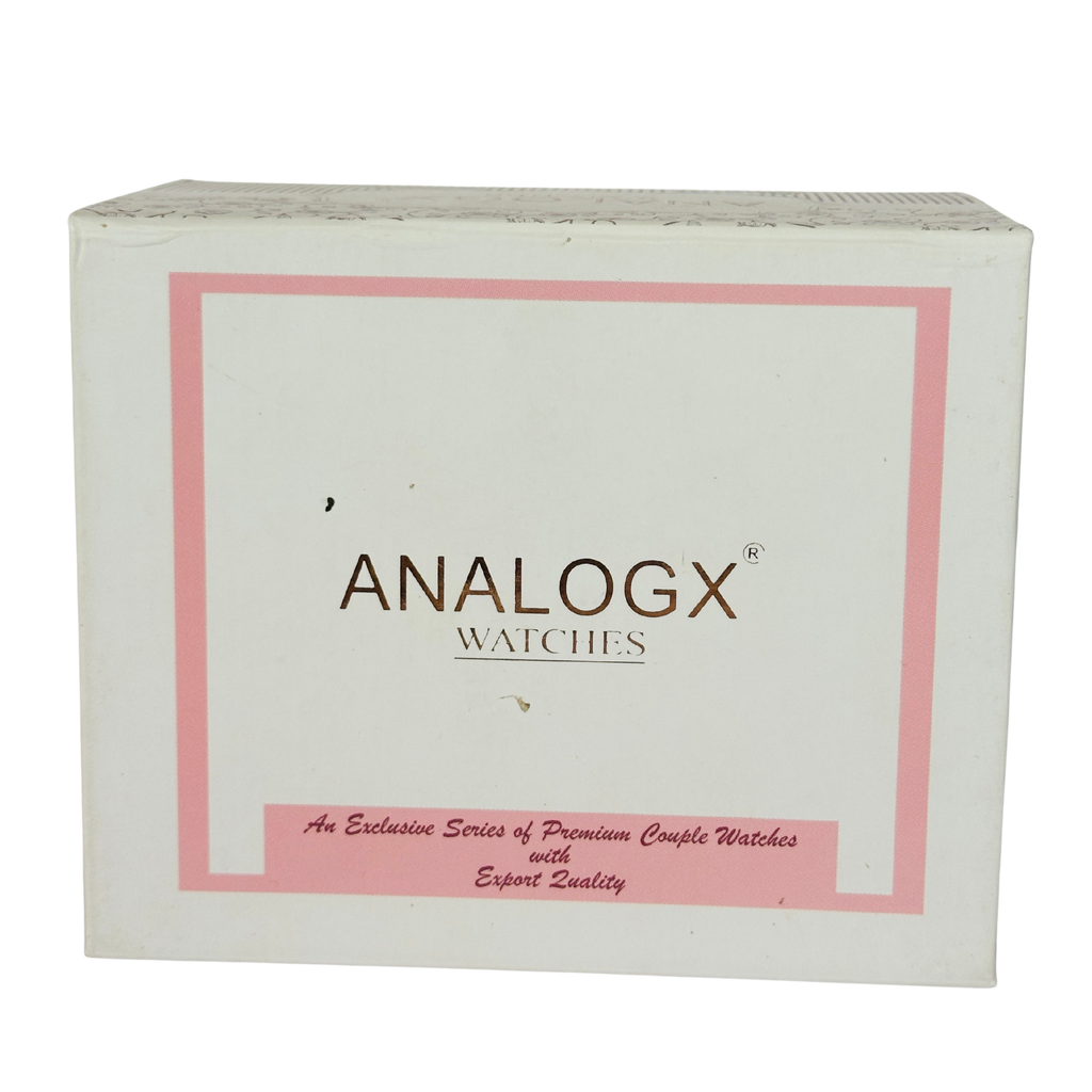 Analox Premium Couple Watch Set – Elegant Rose Gold Watch & Matching Bracelet