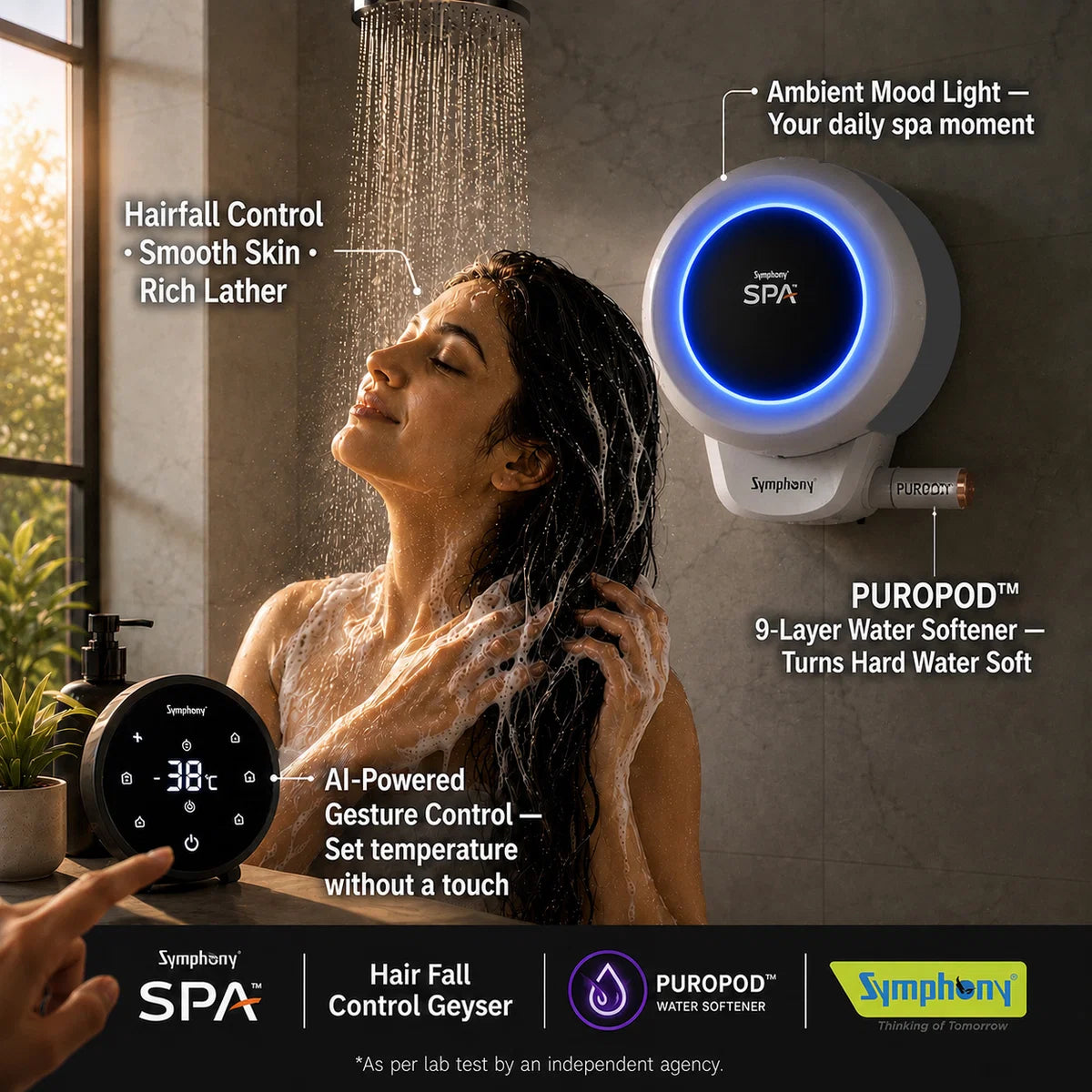 Symphony Spa 10L Water Geyser – Model AGYST001