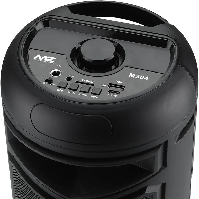 MZ M304 Portable Wireless Karaoke Bluetooth Speaker with Mic & Dynamic Sound (10W)