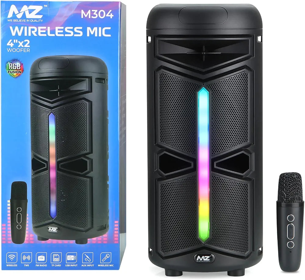 MZ M304 WIreless Karoke MIC Speaker