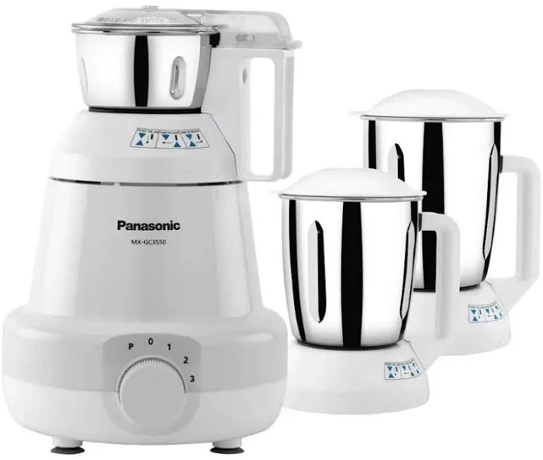 Panasonic MX-GC3550 900W Maximum Motor Locked Wattage 3-Jar Mixer Grinder
