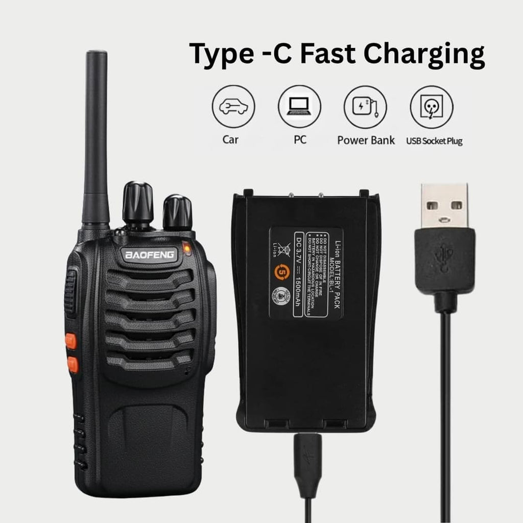 walky talkie dual pcs set