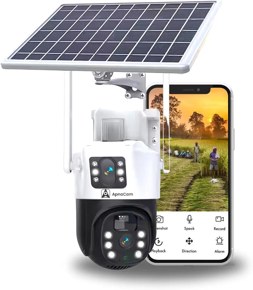 V380 Smart AI Solar Security Camera with Motion Detection