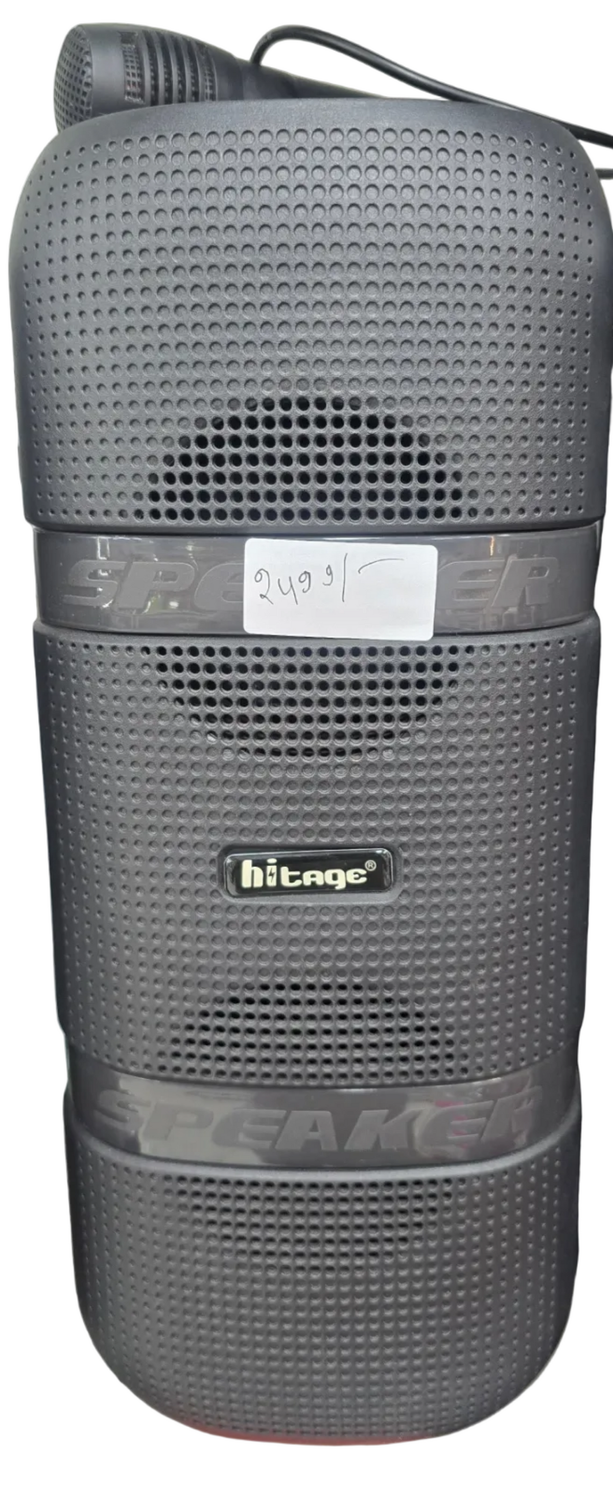 Hitage Portable Wireless Bluetooth Party Speaker with Microphone & RGB Lighting