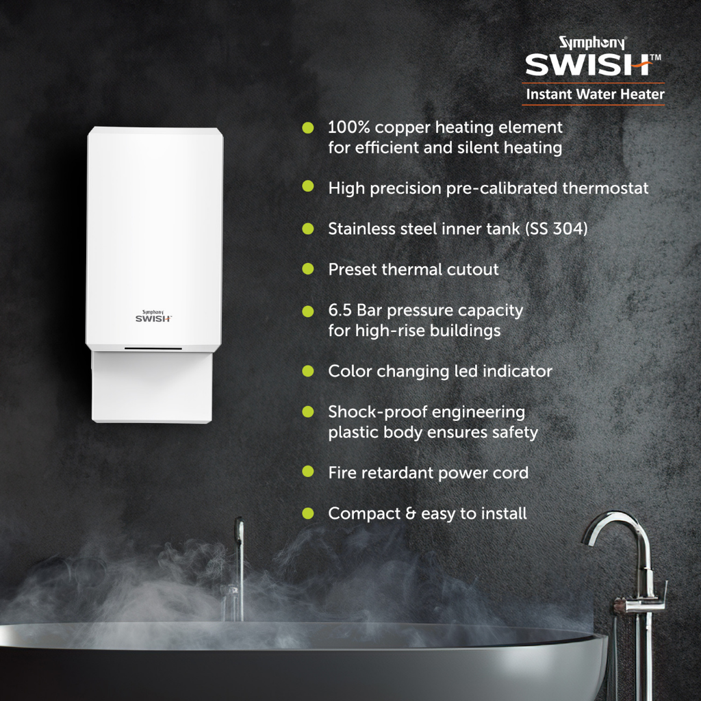 Symphony Swish 3L Instant Water Geyser Model: AGYST019